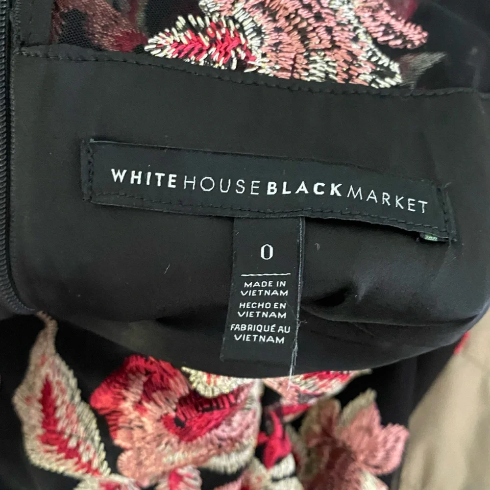 White House Black Market 0 Floral Dress - Picture 8 of 9